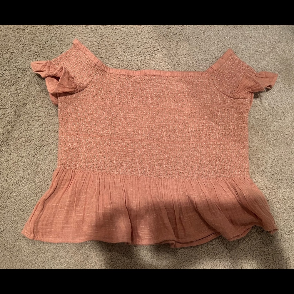 Crop off the shoulder shirt